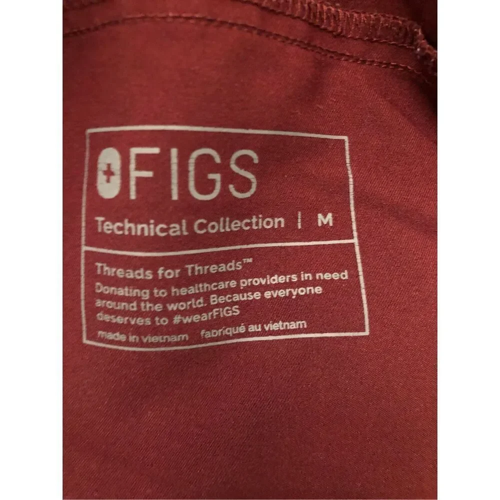 FIGS Tansen Jogger 2.0 men's deep purple / maroon scrub pants sz M MXXSW2004